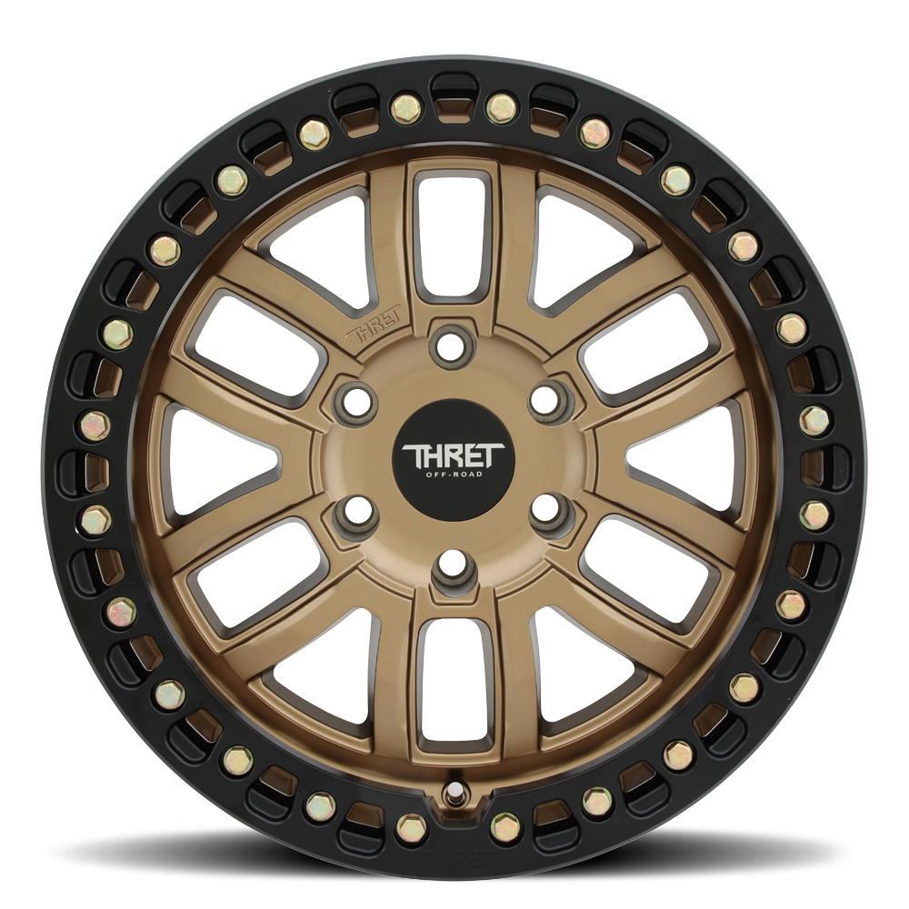THRET OFF-ROAD MAZE CAST 17x9 BRONZE/MATTE BLACK BEADLOCK RING