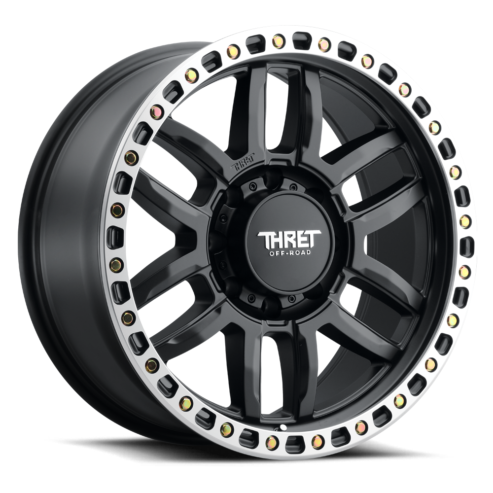 THRET OFF-ROAD SIMULATED 17x9 BLACK/ACCENT